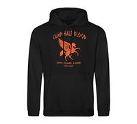 B&S Boutique Camp Half Blood Percy Jackson Inspired PJO Heroes of Olympus Orange Sweat A Capucha Noir Unisex Size XXL