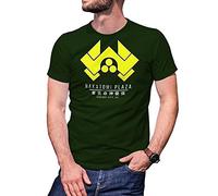 B&S Boutique Die Hard Nakatomi Plaza T-Shirt Vert Militaire pour Homme Size L
