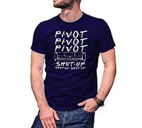 B&S Boutique Friends Sitcom Series Sofa Pivot Shut Up T-Shirt Bleu Marine pour Homme Size M