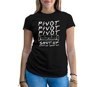B&S Boutique Friends Sitcom Series Sofa Pivot Shut Up T-Shirt Femme Noir Size M