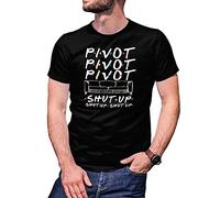 B&S Boutique Friends Sitcom Series Sofa Pivot Shut Up T-Shirt Noir pour Homme Size M