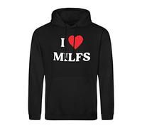 B&S Boutique I Love Milfs Sweat A Capucha Noir Unisex Size L
