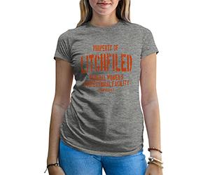 B&S Boutique Litchfield Prison Orange is The New Black Inspired T-Shirt Femme Gris Size XL