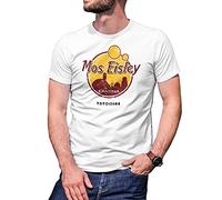 B&S Boutique Mos Eisley Cantina Tatooine Inspired Wars T-Shirt Blanc pour Les Hommes Size L