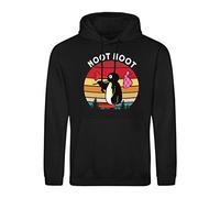 B&S Boutique Noot Noot Retro Sweat A Capucha Noir Unisex Size M