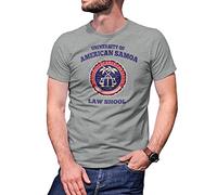 B&S Boutique University of American Samoa Law School T-Shirt Gris pour Homme Size XL