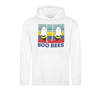 B&S Boutique Vintage Boo Bees Boobs Sweat A Capucha Blanc Unisex Size 3XL
