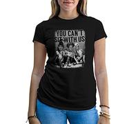 B&S Boutique You Can't Sit with Us Hocus Pocus Witchers T-Shirt Femme Noir Size S