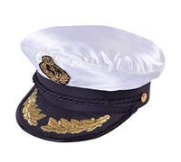 B&S Trendz Chapeau de capitaine en satin de qualité, taille unique