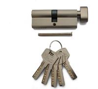 B-SAFE Cylindre de sécurité à bouton avec 5 clés fermeture à bouton d'un seul côté avec protection contre le perçage 60mm (30/30)
