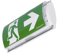 B-SAFETY BR561030 Eclairage LED d'issue de secours montage apparent au mur Sortie, issue de secours, droite, gauche