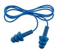 B-Safety SILENTO DETEKTO Lot de 100 paires de bouchons d'oreilles réutilisables avec cordon Bleu