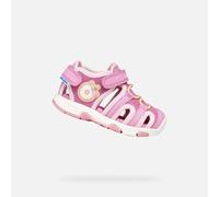 Geox Garçon Fille B Sandal Multy Girl, DK Pink Lt Yellow, 26 EU