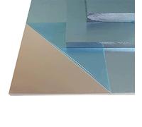 B & T Aluminium Précision en métal plaque fonte 6,0 mm des 2 Côtés Épaisseur Film de protection inclus