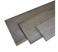 B&T Metall Acier plat en acier inoxydable 1.4301 V2A brut laminé, dimensions 50 x 4 mm, longueur : environ 1,5 m