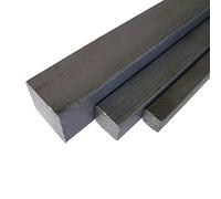 B&T Metall Barre carrée en acier ST 37 laminée 12 x 12 mm, noir - Longueur env. 1 m (1000 mm +0/-3 mm)