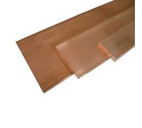 B&T Metall Cuivre plat E CU massif | Barre plate de 3,0 mm d'épaisseur | Dimensions : 10 x 3 mm, longueur : env. 1 m.
