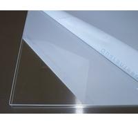 B&T Metall Plaque en polycarbonate transparent résistant aux UV, film des deux côtés | 4 mm d'épaisseur | Format standard 50 x 100 cm (500 x 1000 mm)