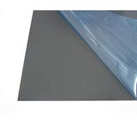 B&T Metall Tôle d'acier galvanisé revêtu par pulvérisation anthracite RAL 0,75 mm d'épaisseur, tôle d'acier magnétique laquée d'un seul côté avec film