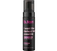 b.tan Mousse Autobronzante Ultra Intense | I Want The Darkest Tan Possible - Mousse Bronzage Sans Soleil Express 1 Heure, Glow Doré, Visage & Corps, Sans Odeur Artificielle, Homme & Femme, 200 ml