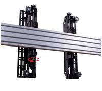 B-Tech Bras d'interface VESA 400 pour écrans plats avec micro-ajustement sans outil pour montage vidéowall - Compatible BT8390 (Paire)