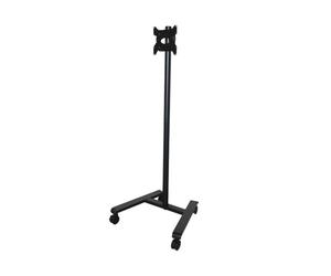 B-Tech BT7504 V2 Chariot écran jusqu'à 55'' Support mobile pour écrans jusqu'à 55 pouces et 25 kg, compatible VESA jusqu'à 400 x 400 mm, avec trois