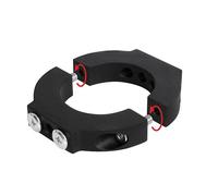 B-Tech BT7841 Collier d'accessoire 2 pièces Ø50mm Noir - pour montages et accessoires sur poteaux System 2