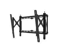 B-Tech BT8443/B Support mural orientable pour écran 75" (190,5cm), VESA max 650x400, charge max 35kg, inclinaison -2°/+12°, distance mur 6.9-22cm, noir