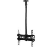 B-TECH PRO Install BT8424 - Kit de montage (système de montage au plafond) - pour Écran LCD - verrouillable - noir - Taille d'écran : jusqu'à 55 pouces - montable au plafond