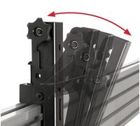 B-Tech Flat Screen Interface Arms System X Universal Interface, BT8390-VESA200T_B (System X Universal Interface Arms with Tilt - VESA 200, Flat Panel Mount Arm, Black, 70 kg, Rail, 200 x)