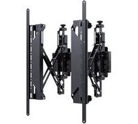 B-TECH System X BT9909 - Kit de montage (Rail de montage, 2 x bras d'interface, adaptateur VESA) - sortir - pour panneau LCD à affichage numérique - noir, argent - Taille d'écran : 86" - Interface de 