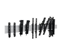 B-Tech SYSTEM X Horizontal Mount Bar 1m Silver