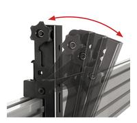 B-Tech Flat Screen Interface Arms System X Universal Interface, BT8390-VESA200T_B (System X Universal Interface Arms with Tilt - VESA 200, Flat Panel Mount Arm, Black, 70 kg, Rail, 200 x)