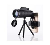 (B) Télescope monoculaire zoom 40x60, télescope de poche à vision nocturne claire et faible avec support