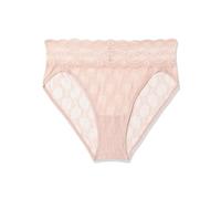 b.tempt'd Lace Kiss Full Coverage Hi Leg Brief Panty, 978382 Slips, Rose fumé, XL Femme