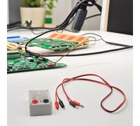 B - Testeur sonore 9 V pour test de continuité - Détecteur de câble PCB avec alarme et voyant lumineux 100 dB - ABS blanc