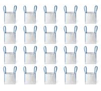 B teurobrecher - Lot de 20 grands sacs 40 x 40 x 40 cm - Sacs pour gravats, bois, déchets de jardin, sable - Sacs à gravats, capacité de charge 1000 kg