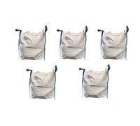 B teurobrecher - Lot de 5 grands sacs 60 x 60 x 60 cm - Sacs pour gravats, bois, déchets de jardin, sable - Sacs à gravats, capacité de charge 1000 kg