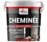 B?ton Cir? Chemin?e en kit complet - 5 m? (en 2 couches) Grenade Rouge - ARCANE INDUSTRIES