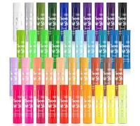 Shuttle Art Peinture Gouache Solide en Stick, 40 Couleurs Gouache Enfant, Sèchage Rapide, Non Toxique, Kit Peinture Enfant sur Papier, Bois, Céramique, Toile