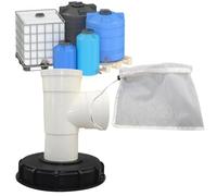 b Tote Filter Cap Adapter Kit - Water Tote Hose Adapter With 45° 90° Elbow Connectors, b Tank Filter Cap Fittings For Water Storage Container Garden Irrigation Hose Connection