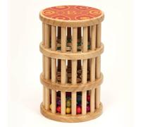 B. toys - A-Maze - Rain Rush - Le faiseur de pluie en bois - Tour roulante - 42 perles colorées - Jouet classique en bois pour tout-petits et enfants - 18 mois et +