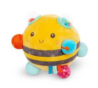 B. Toys - Fuzzy Buzzy Bee - Peluche sensorielle pour bébé - Abeille en Peluche bosselée avec Fonctions Amusantes, Jeu interactif, Chocs, Couleurs, Textures et Sons, 0 Mois +