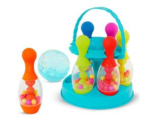 B. toys - Allons au Bowling! - Jeu de Bowling avec 6 quilles et Une Boule - Jeu d'intérieur et d'extérieur - Ensemble de Jeux pour Tout-Petits et Enfants - 2 Ans et +