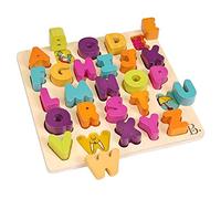 B. Toys - Alpha Tical - Casse-tête Alphabet en Bois - 26 pièces de Lettres - Casse-tête en Bois - Jouet éducatif pour Enfants - 18 Mois et +