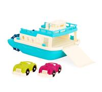 B. toys - Toy Ferry Boat - 2 Mini Cars - Toy Boat with Movable Parts - Bath Toys for Toddlers, Kids - 12 Months + - Happy Cruisers - Ferry Boat