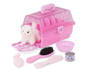 B. toys Battat Kit de toilettage pour Chat, Chaton en Peluche et Cage