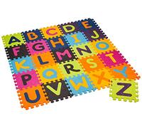 B. Toys - Beautifloor - Tapis de Sol Alphabet - 26 Dalles en Mousse emboîtables et Amovibles - Tuiles ABC épaisses pour Nouveaux-nés, Les Tout-Petits et Enfants - Pochette de Rangement - 0 Mois et +