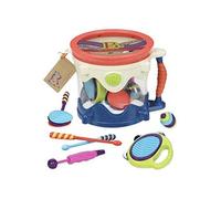 B. toys by Battat - B. Drumroll - Toy Drum Set (Includes 7 Percussion Instruments for Kids)