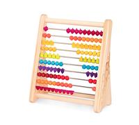 B. toys - Deux Fois Plus de Fruits! - Boulier en Bois pour Enfants - Jouet mathématique Classique avec 100 Perles - Jouet éducatif pour l'addition et la soustraction - 18 Mois et +